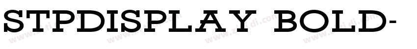 STPDisplay Bold字体转换 STPDisplay Bold字体转换